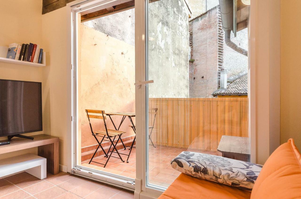 Apartmán Ca' Di Leo, Private Terrace In Historical Center Boloňa Exteriér fotografie